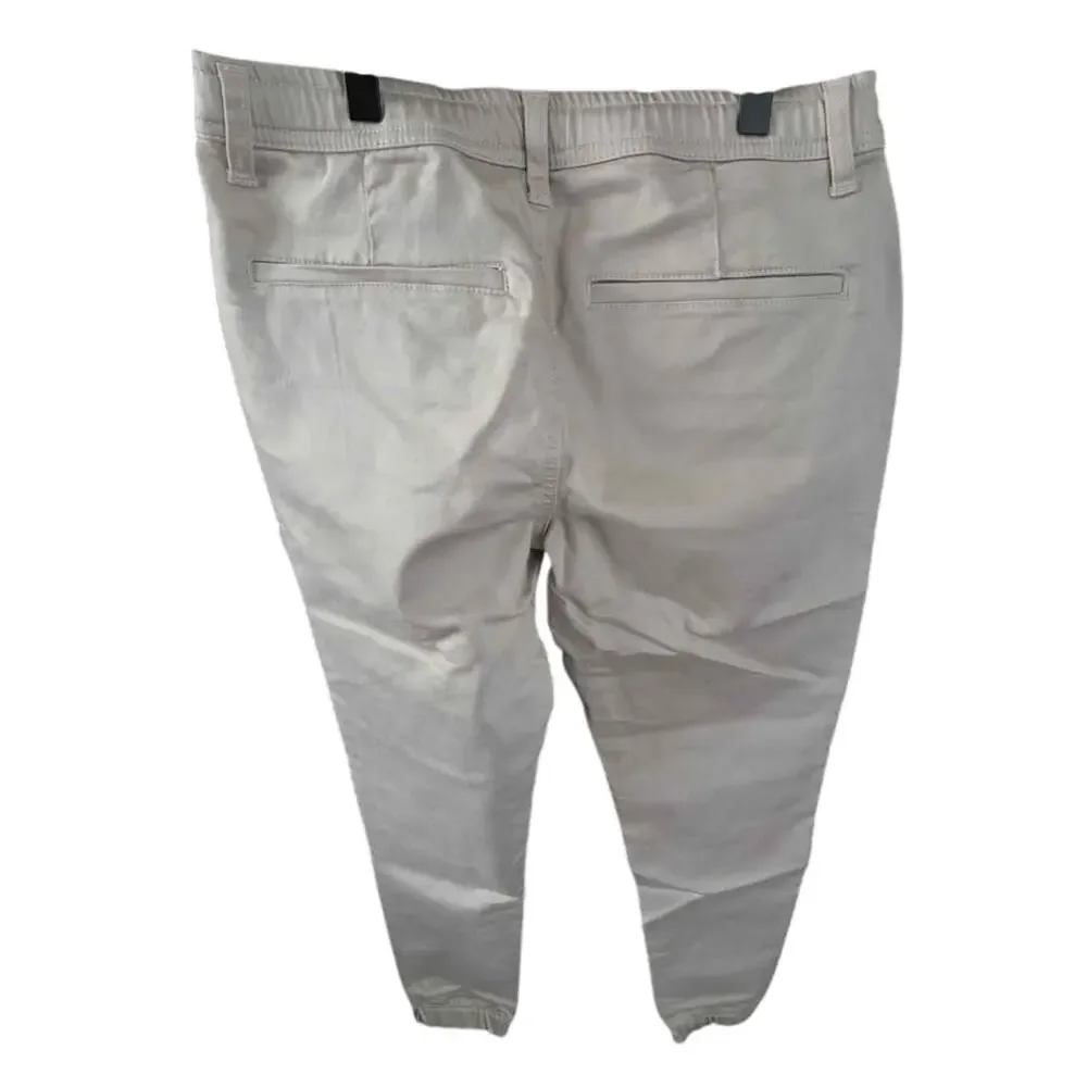 NWT Caliville Beige Flat Front Tapered Jogger Chino Pants Men's Size Medium
